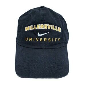 Millersville University Nike Strapback Adjustable Hat Drifit Heritage86 Black